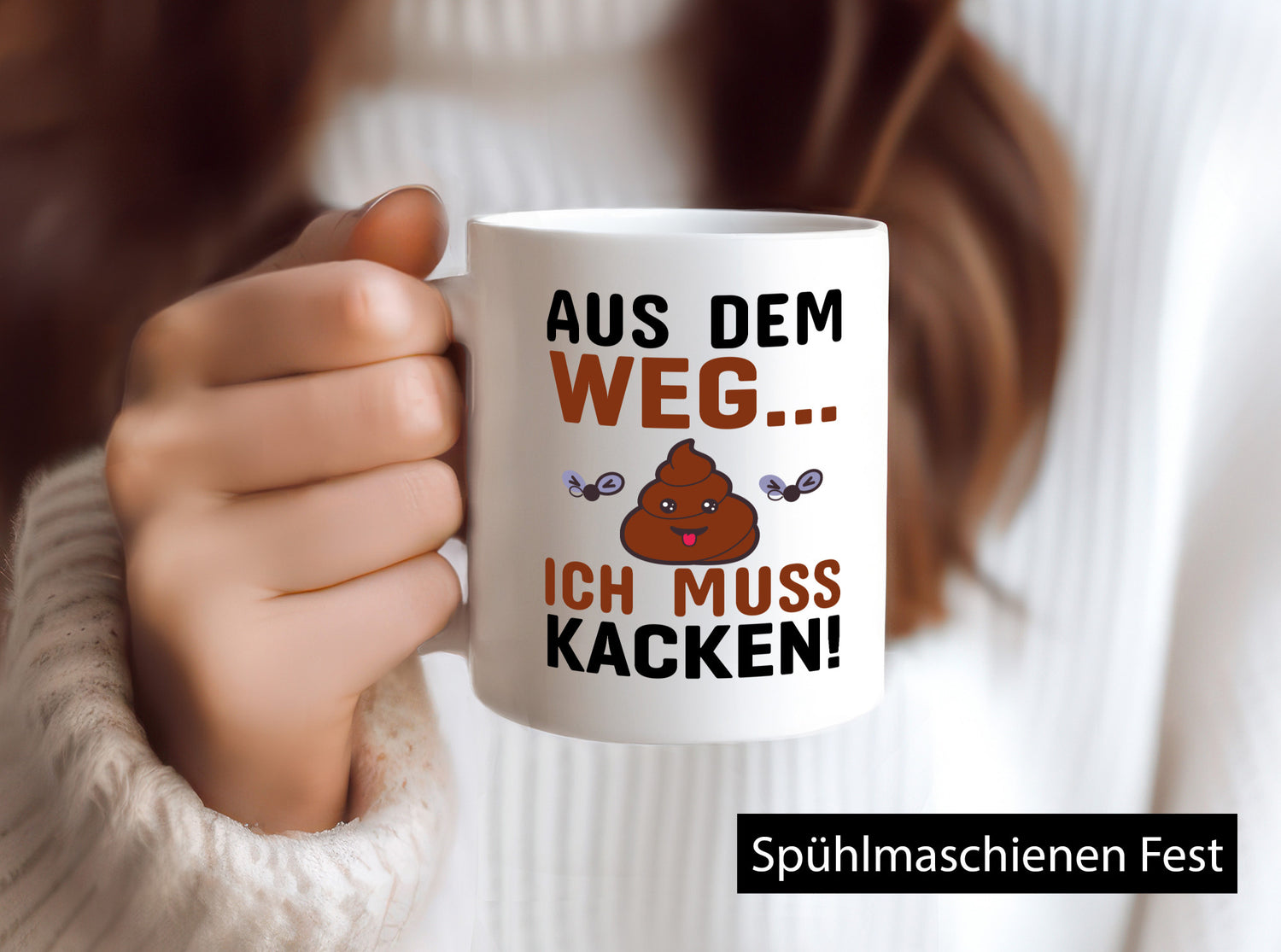 Aus dem weg! lustiger Spruch Geschenk Humor Geschenkidee Tasse