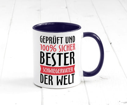 Bester Schwiegervater Geschenk Familie Geschenkidee lustiger Spruch Tasse
