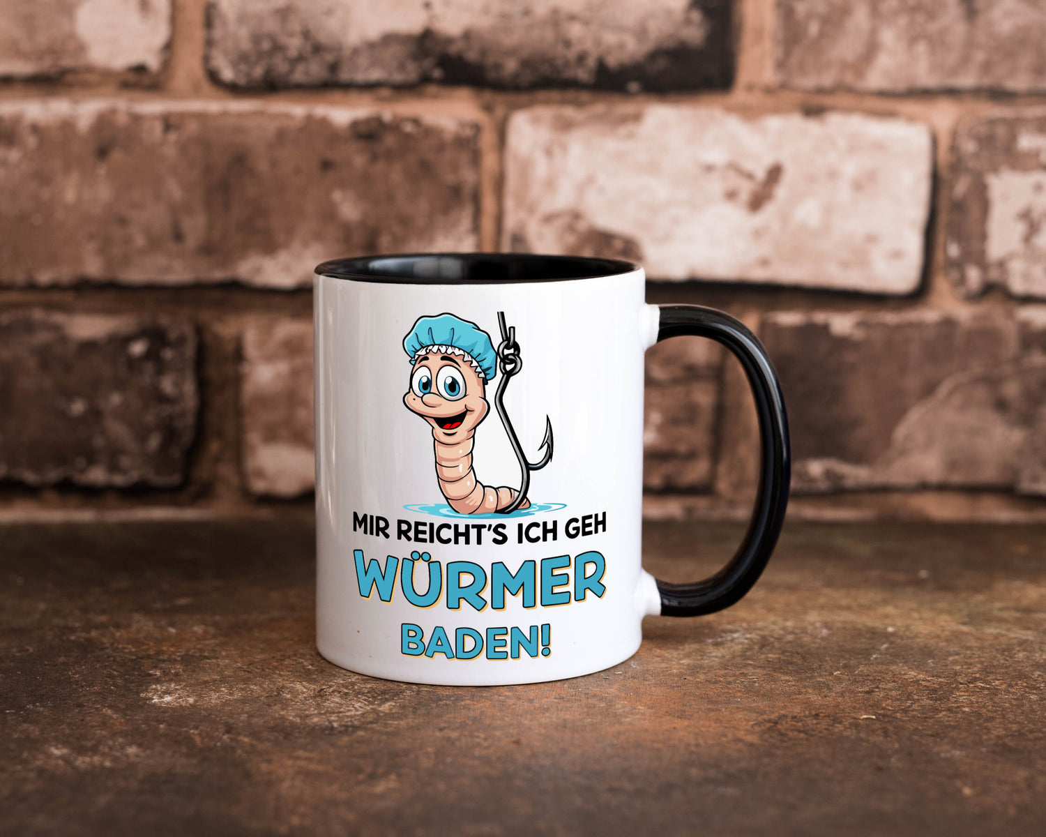 Mir reichts ich geh Würmer Baden | Angler Angeln Geschenk Humor Geschenkidee