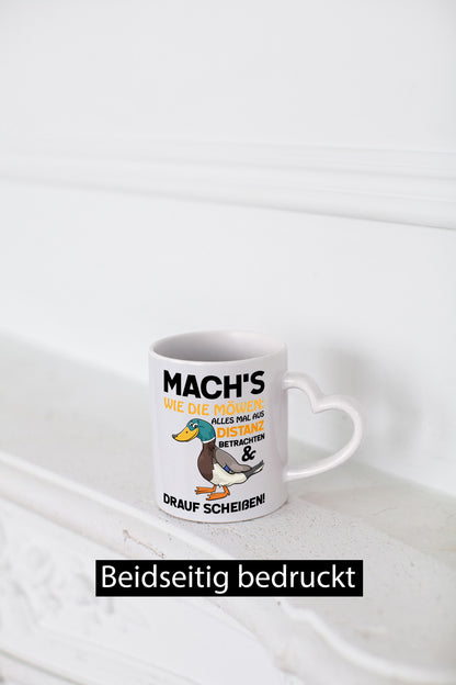 Scheiß drauf Geschenk Humor Geschenkidee lustiger Spruch Tasse