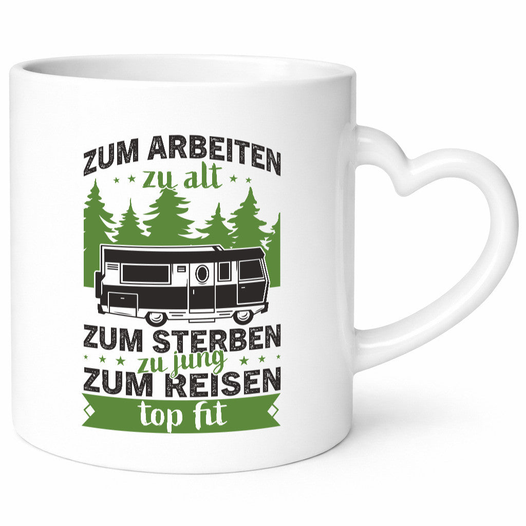 Zum arbeiten zu alt, sterben jung | Reisen Van Geschenk Arbeit Kollegen Büro