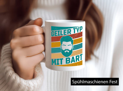 Geiler Typ mit Bart | Bartträger lustig Humor Geschenkidee Geschenk Tasse