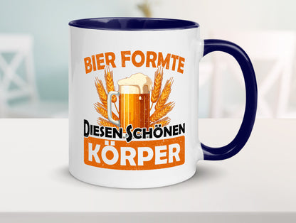 Bier förmte diesen Körper | bierliebhaber v2 Humor Geschenkidee Tasse