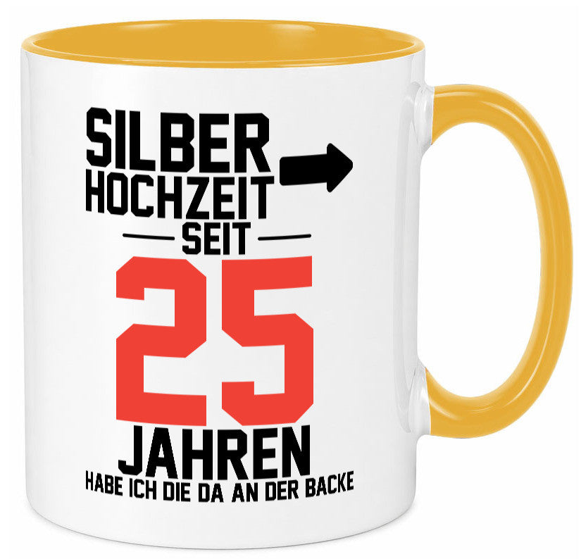 25. Hochzeitstag | Ehemann Silberhochzeit v2 lustig Humor Geschenkidee Geschenk Tasse