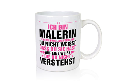Löse Probleme: Malerin | Malerinnen Humor Geschenkidee Tasse