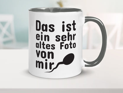 Sehr altes Foto von mir | lustige Tasse Männer Humor Geschenk Geschenkidee