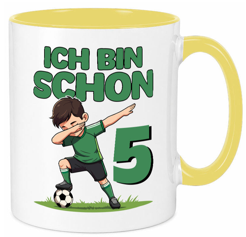 5. Geburtstag | 5 Jahre Fußballer lustiger Spruch Geschenk Geschenkidee Tasse
