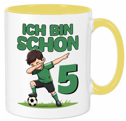 5. Geburtstag | 5 Jahre Fußballer lustiger Spruch Geschenk Geschenkidee Tasse