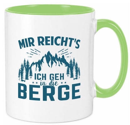 Ich geh in die Berge | Bäume lustig Humor Geschenkidee Geschenk Tasse