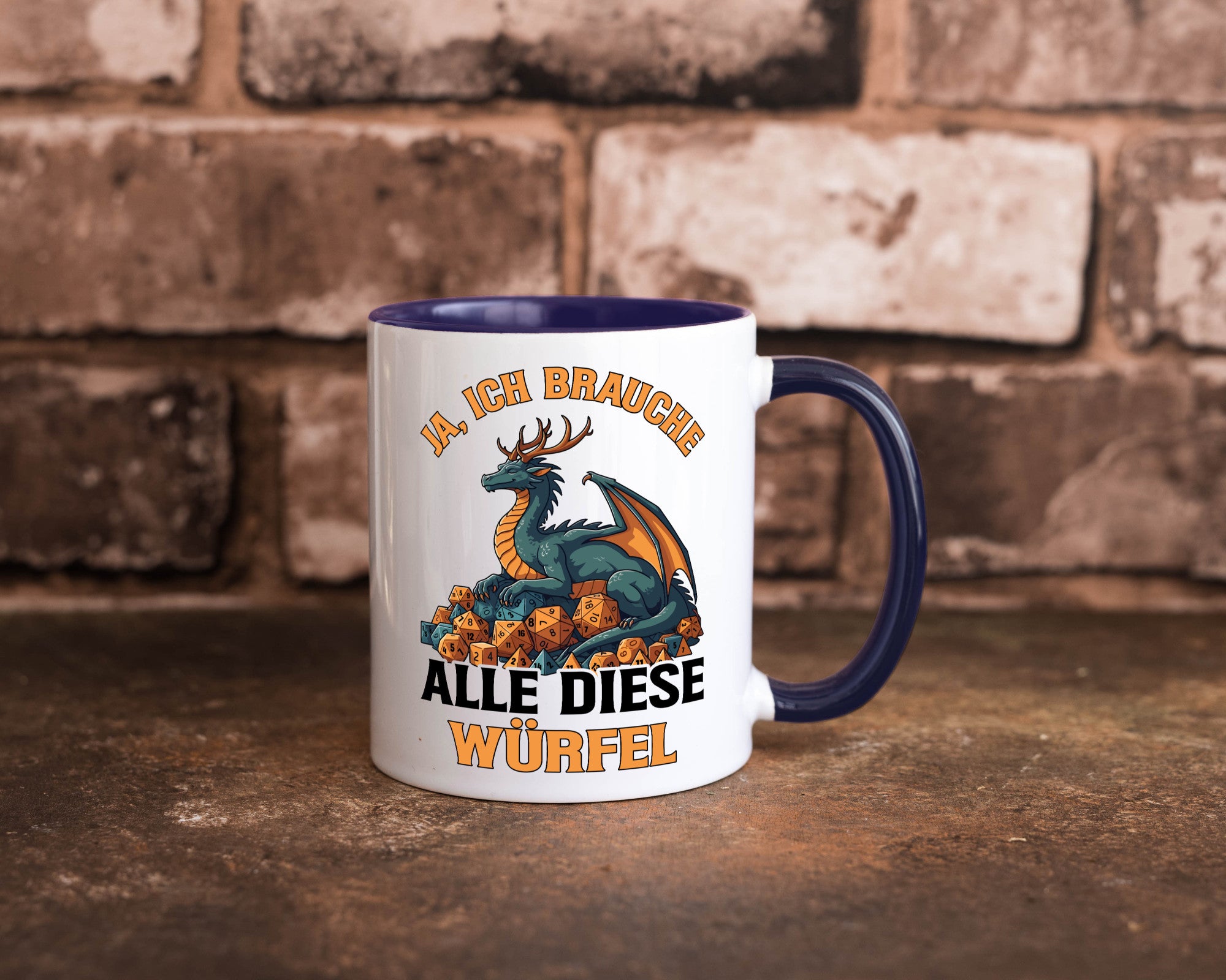 Ja ich brauche alle diese Würfel | Drache Rollenspiel v2 Geschenk Humor