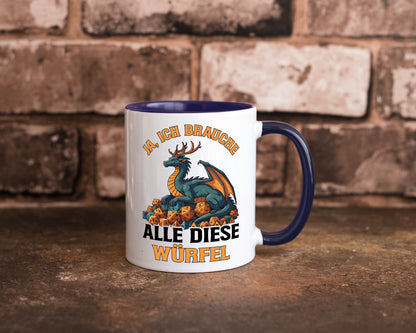 Ja ich brauche alle diese Würfel | Drache Rollenspiel v2 Geschenk Humor