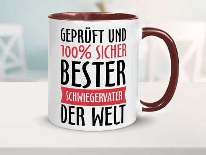 Bester Schwiegervater Geschenk Familie Geschenkidee lustiger Spruch Tasse