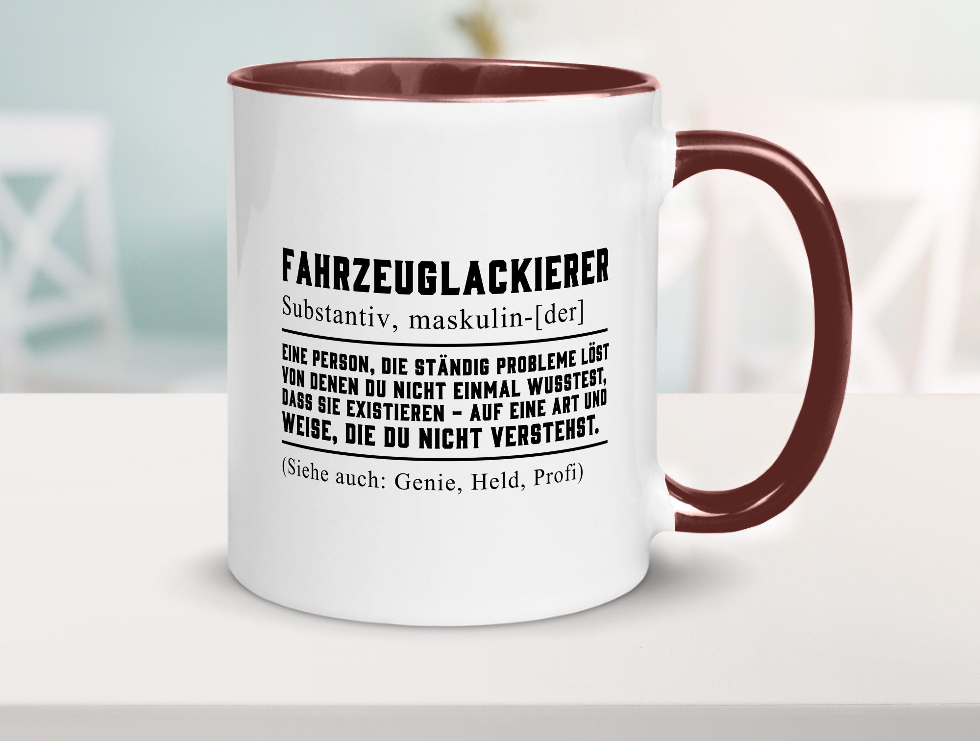 Fahrzeuglackierer | Definition Lackierer Autolackierer Humor Geschenkidee Tasse