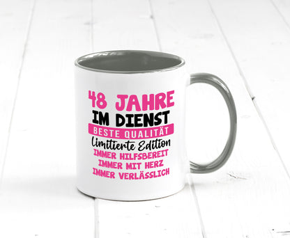 48 Jahre im Dienst | Jubiläum Arbeit v10 lustiger Spruch Geschenk Kollegen Büro