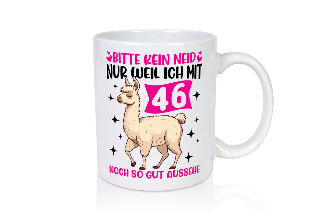 46. Geburtstag | 46 Jahre Lama gut aussehen lustig Geschenkidee Geschenk Tasse
