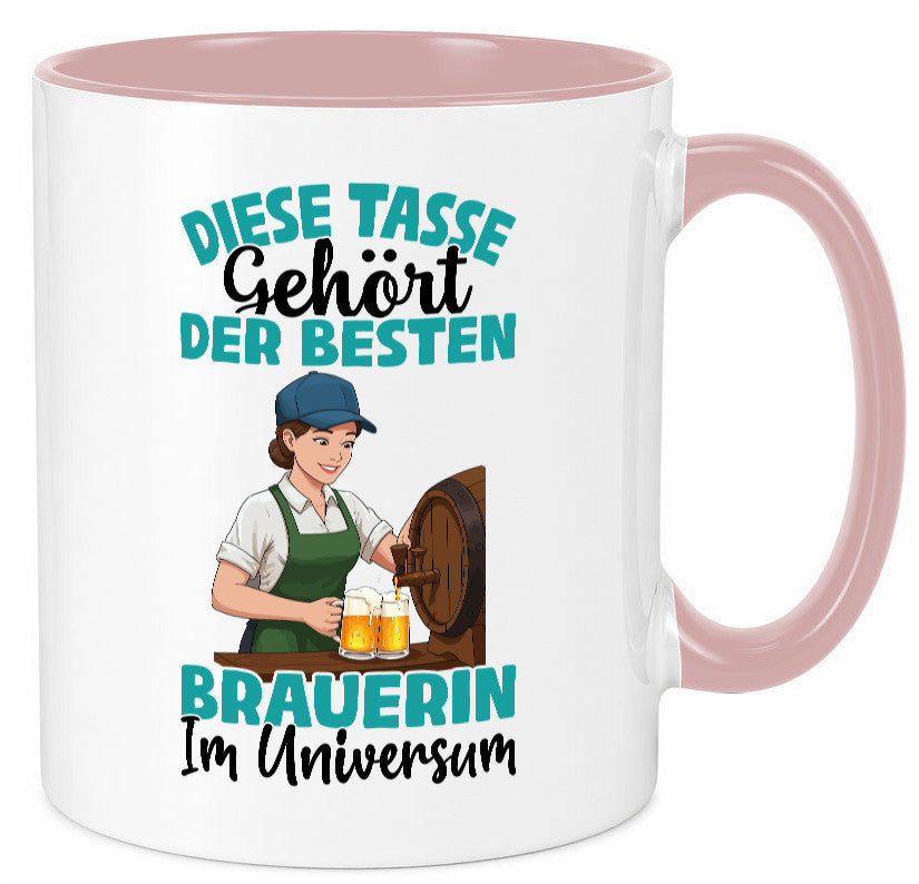 Im Universum: Brauerin | Bier Brauerei lustiger Spruch Geschenk Humor