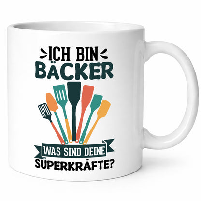 Ich bin Bäcker was sind deine Superkräfte lustig Humor Geschenkidee Geschenk