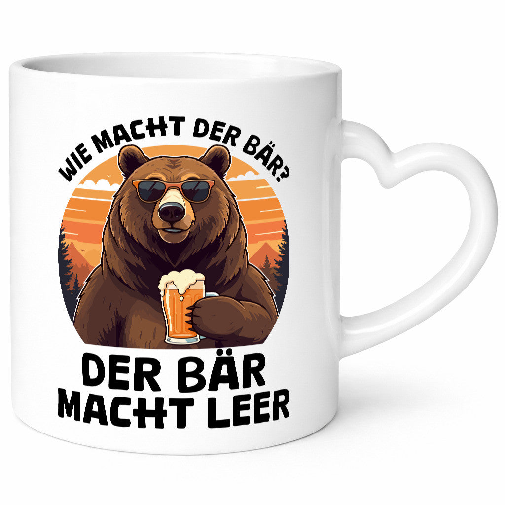 Saufbär | wie macht der bär leer Bierliebhaber lustiger Spruch Geschenk Humor