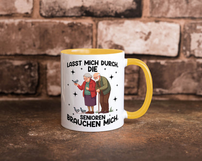 Senioren brauchen mich | Altenpflege Pflegekraft lustiger Spruch Geschenk Humor