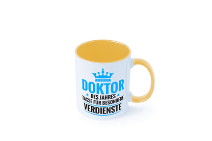 Besonderer Verdienst: Doktor | Doktorand Doktortitel Humor Geschenkidee Tasse