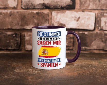 Spanien | Urlaub Stimmen in meinem Kopf Traumland v2 lustiger Spruch Geschenk