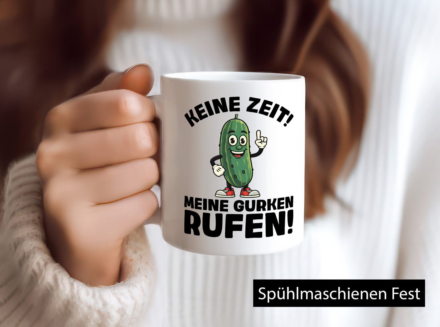 Keine Zeit meine gurken rufen | Hobbygärtner Gurcken Geschenkidee Humor Tasse