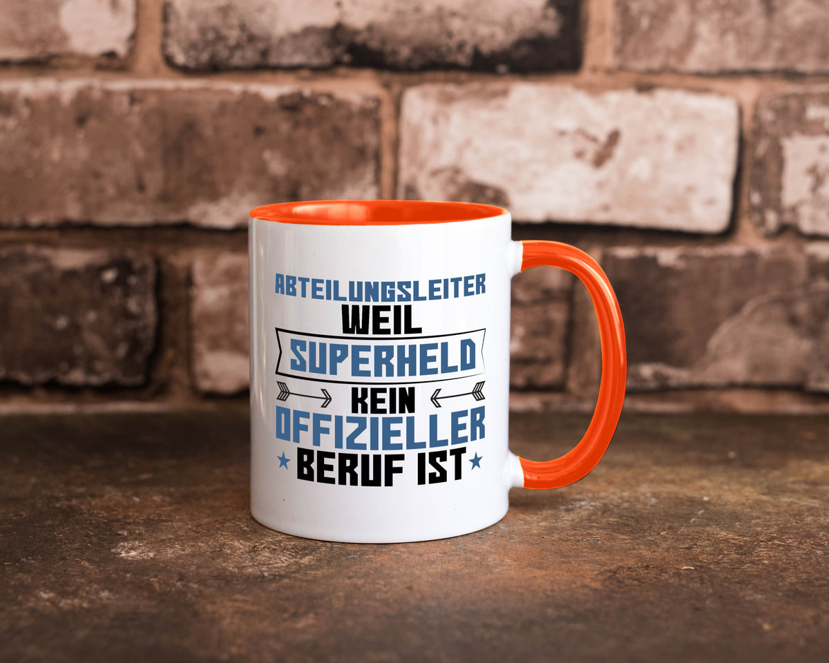 Superheld Abteilungsleiter| Führungskraft Geschenkidee Humor Tasse