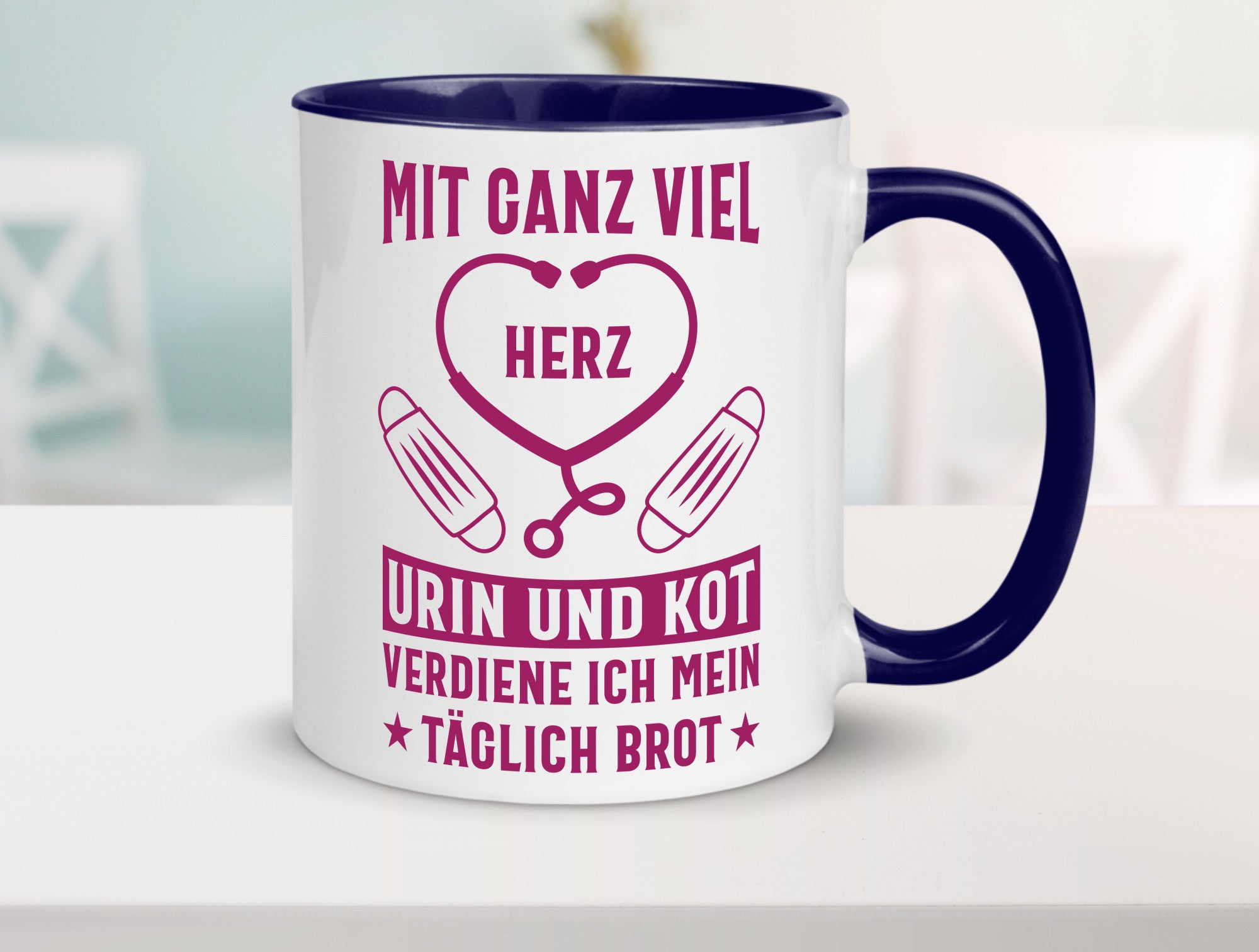 Herz, Urin, Kot, damit verdien ich mein Brot | Stethoskop Geschenk Humor