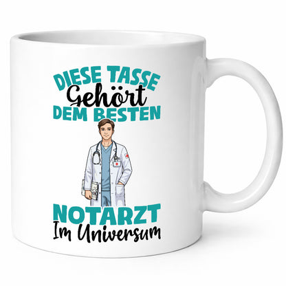 Im Universum: Notarzt | Arzt Geschenk Humor Geschenkidee lustiger Spruch Tasse