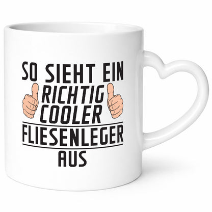 Richtig Cooler Fliesenleger | Fliesenlegen Bau lustig Humor Geschenkidee