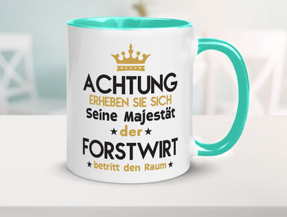 Seine Majestät Forstwirt | Waldarbeiter Humor Arbeit Kollegen Büro Geschenkidee Tasse