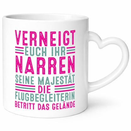 Verneigt euch: Flugbegleiterin | Stewardess Flughafen v2 lustiger Spruch