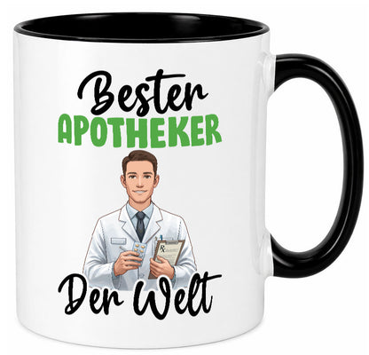 Bester Apotheker | Apotheke Pharmazie v2 Humor Geschenkidee Tasse