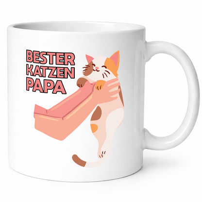 Bester Katzenpapa | Katze Gabel Geschenk Tierliebhaber Humor lustiger Spruch