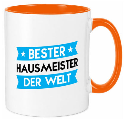 Bester Hausmeister | Hauswart lustiger Spruch Geschenk Humor Geschenkidee Tasse
