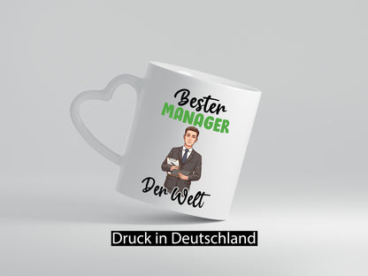 Bester Manager | Management v2 lustig Humor Geschenkidee Geschenk Tasse