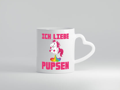 Ich liebe pupsen | Einhorn Pups lustiger Spruch Humor Geschenkidee Tasse