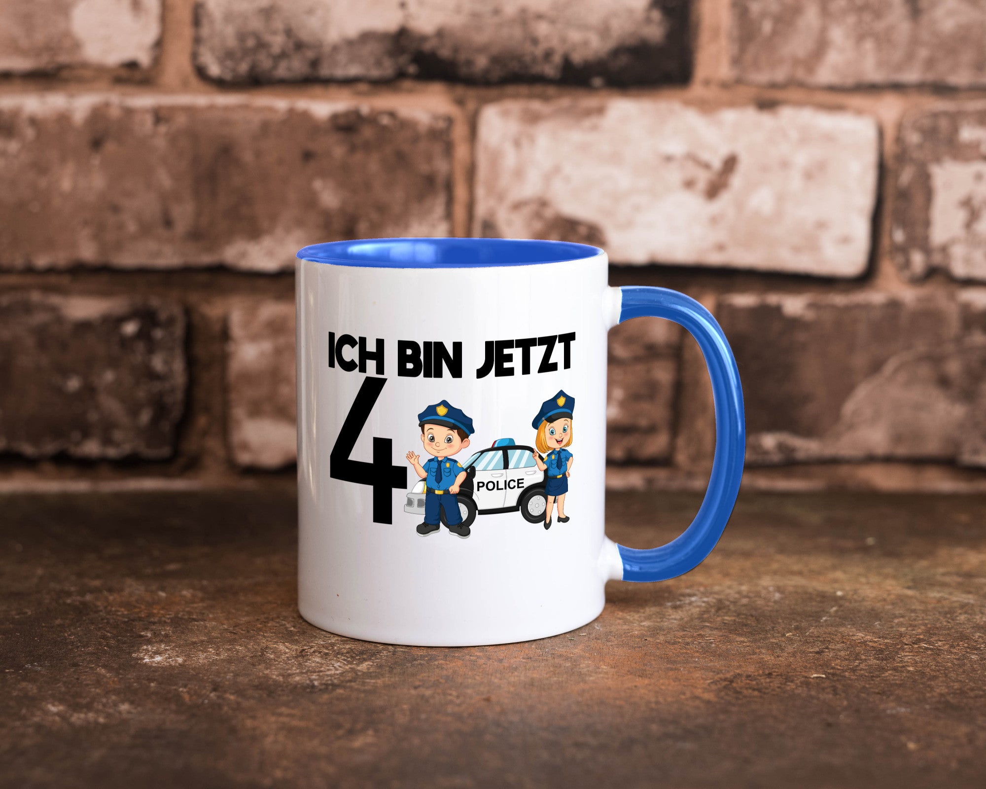 Ich bin jetzt 4 | Polizei 4. Geburtstag Jähriger Geschenk Geschenkidee lustiger