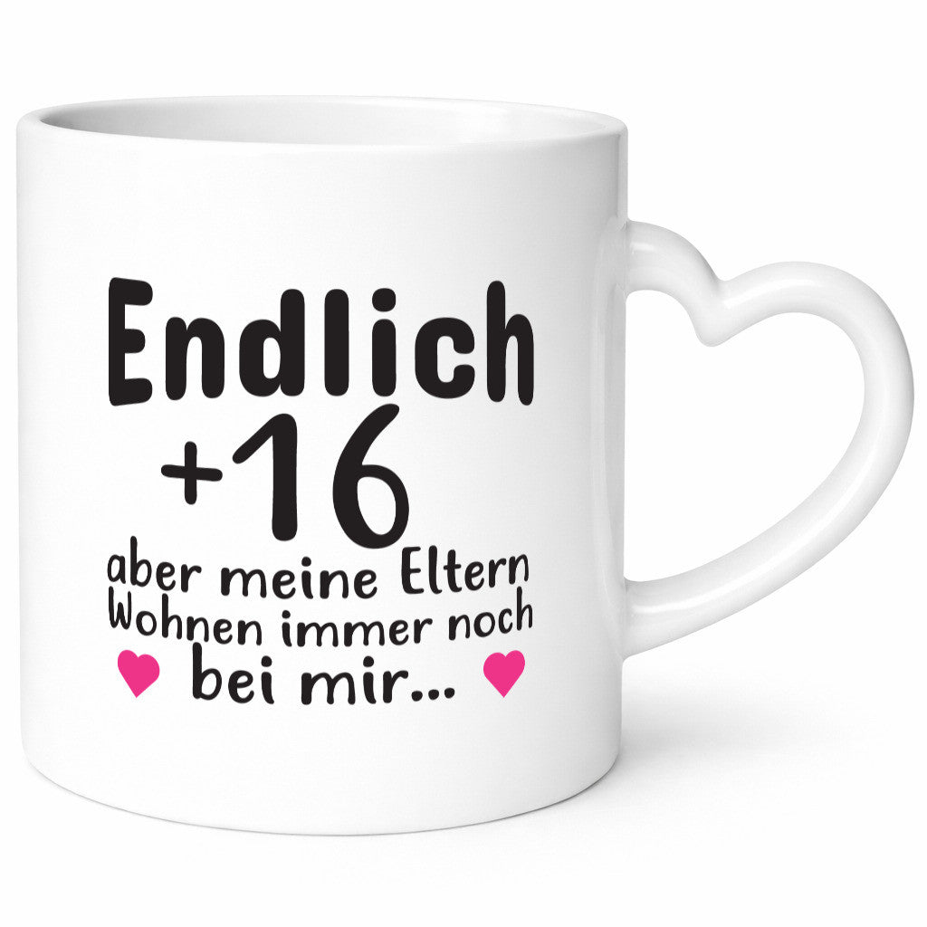 Endlich 16 | Geburtstag Tasse Spruch Mädchen Geschenkidee Humor