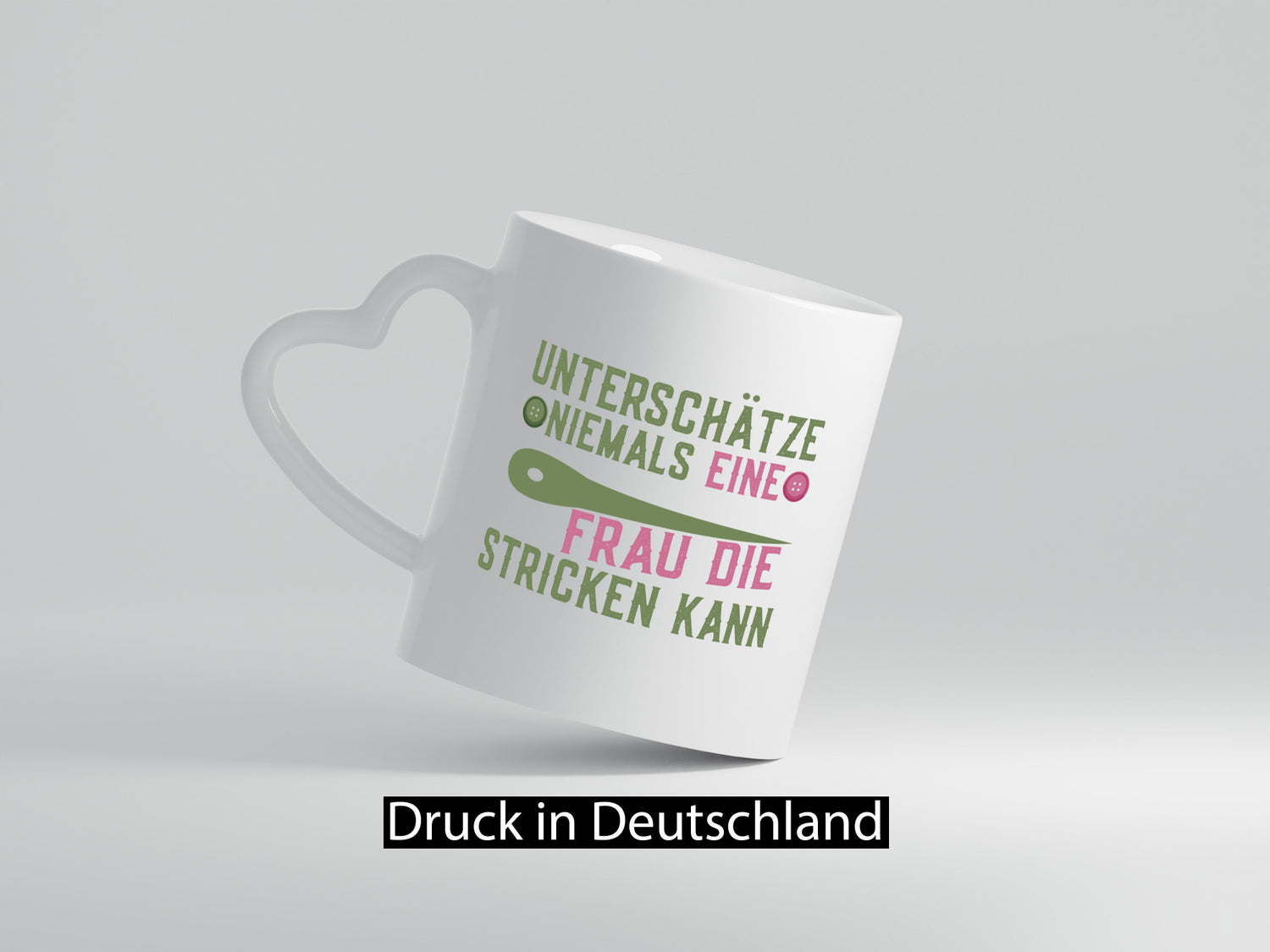 Frau, die stricken kann | Strickerin Spruch Geschenk Humor Geschenkidee