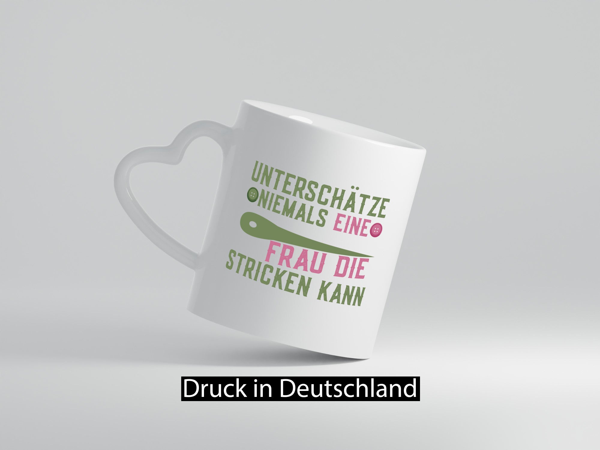Frau, die stricken kann | Strickerin Spruch Geschenk Humor Geschenkidee