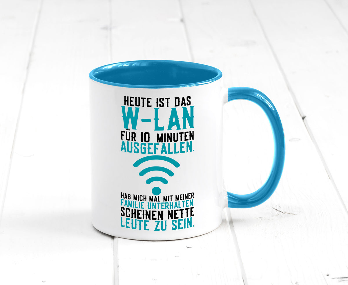 10 Minuten W-Lan Ausfall | Nerd Computer PC Gamer lustig Humor Geschenkidee Tasse