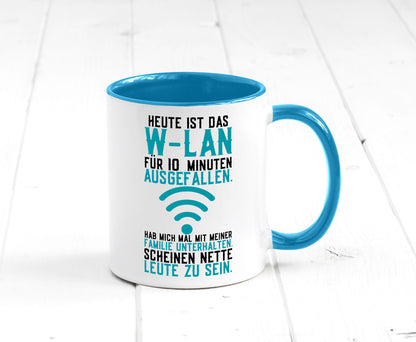 10 Minuten W-Lan Ausfall | Nerd Computer PC Gamer lustig Humor Geschenkidee Tasse