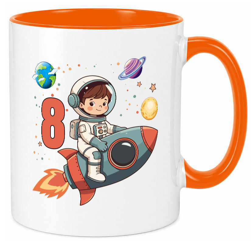 8. Geburtstag | 8 Jahre Astronaut Weltraum Humor Geschenkidee Tasse