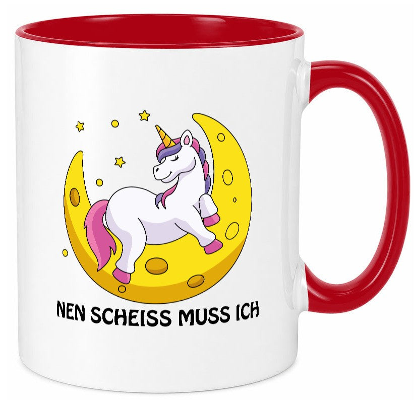 Nen Scheiss muss ich Geschenkidee Humor Tasse