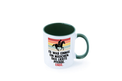 Es war einmal ein Mädchen das Liebte Pferde | lustig Humor Geschenkidee Tasse