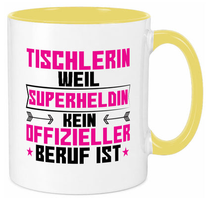 Superheldin Tischlerin | Tischlerei Geschenkidee Humor Tasse
