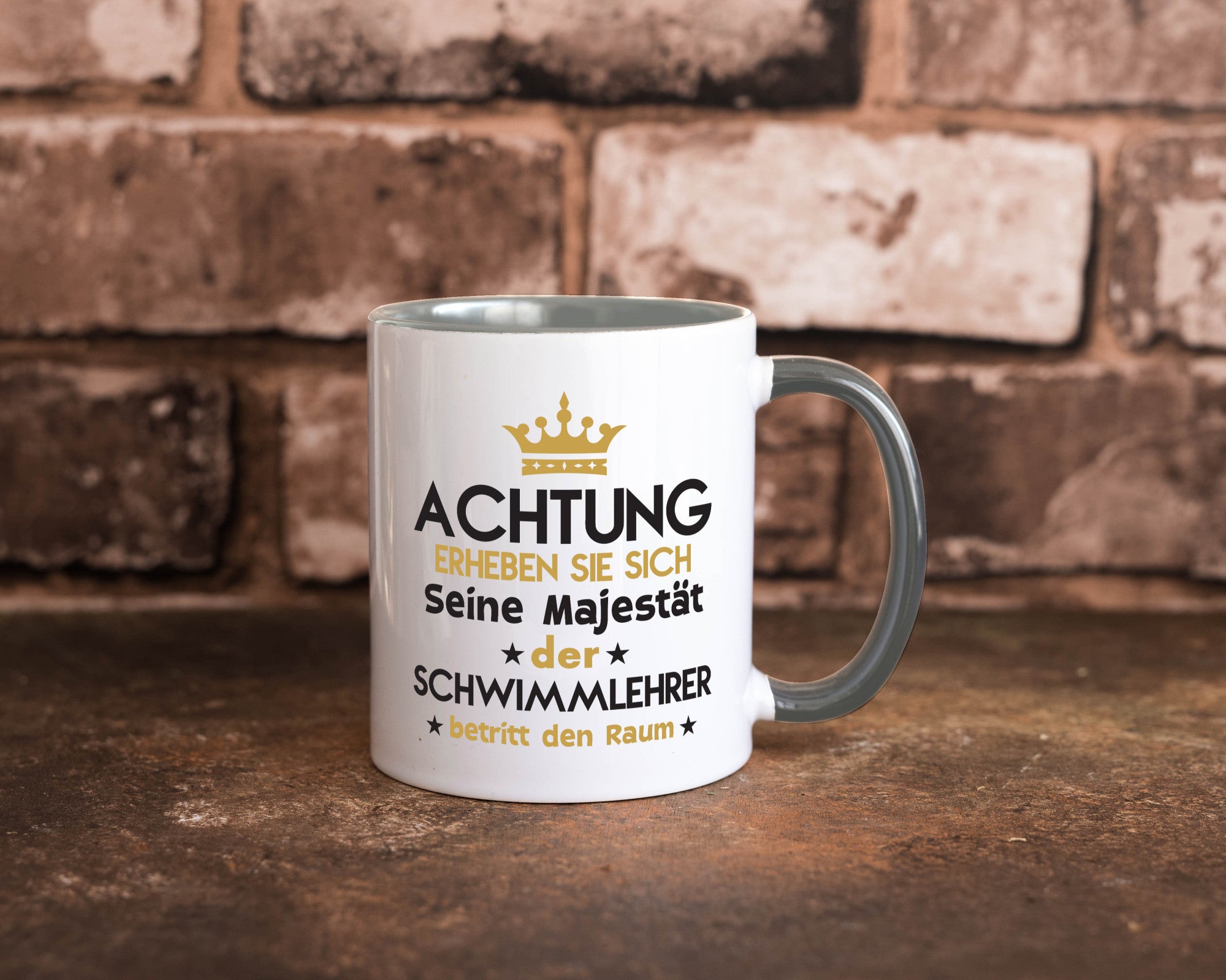 Seine Majestät Schwimmlehrer | Lehrer Schüler schwimmen Geschenkidee Humor Tasse