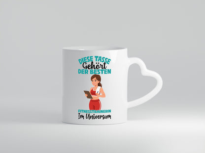 Im Universum: Fitnesstrainerin | Trainerin Sport lustig Humor Geschenkidee