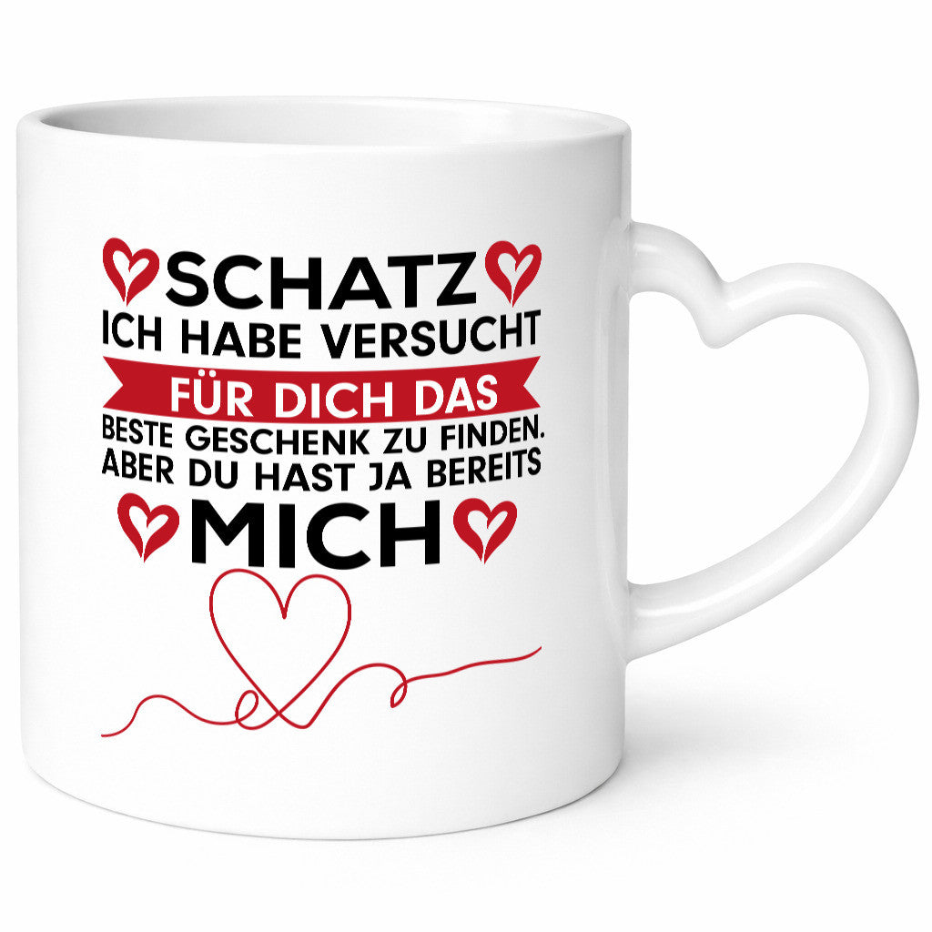 Das Beste Geschenk zu finden lustiger Spruch Humor Geschenkidee Tasse